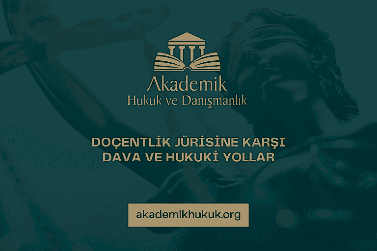 DOÇENTLİK JÜRİSİNE KARŞI DAVA VE HUKUKİ YOLLAR