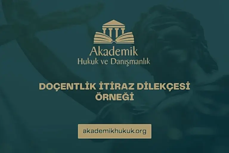 Doçentlik itiraz dilekçesi örneği